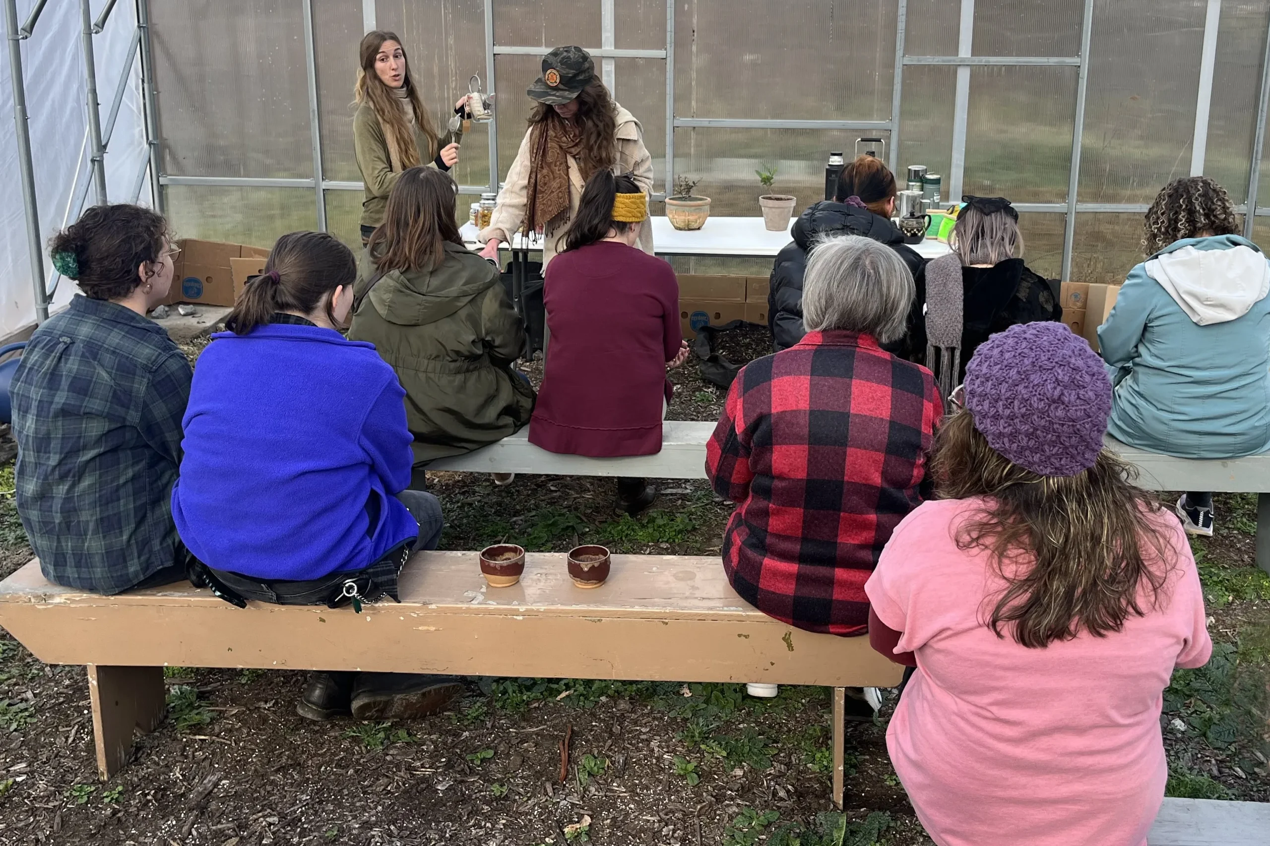 greenhouse demonstration at nature park